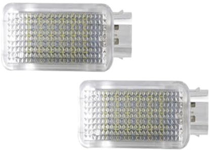 BWZJS License Plate Light, for Skoda, for Octavia, Mk2 Mk3 For Fabia, for Superb Trunk Interior Light Courtesy Door Footwell Lamp Led Number Plate Light(BLACK Red 2PCS)