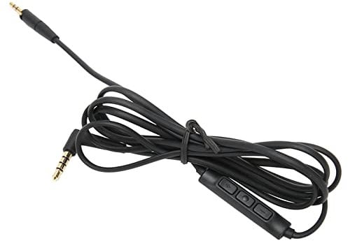 Replacement Earphone Cable, Sound Cable with 3 Buttons and 3.5mm to 2.5mm Jack for Sennheiser HD4.40 HD4.40BT HD4.50 HD4.50BTNC HD4.30i HD4.30G, Compatible with Mic Remote