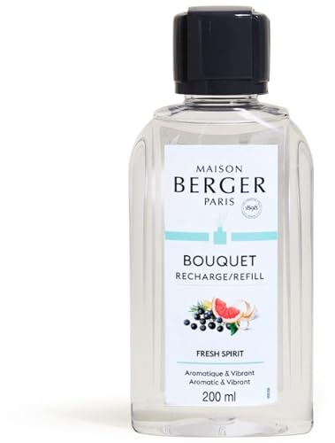 MAISON BERGER - Nachfüllpack für Duftstrauß und Duftspender – langanhaltende, weiche und kontinuierliche Verbreitung – 200 ml (Fresh Spirit)