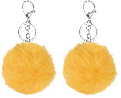 sourcing map Pompoms Charm Bulk, Pom Keyring Large Pompoms Bulk Keychain for Keychains Bags Purse Handbag Backpack Scarves Accessories Gift, Army Green
