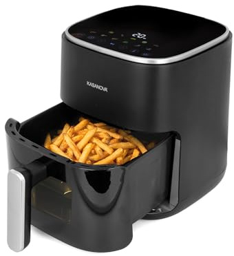 Friggitrice ad aria digitale 5 L 1500 W nera