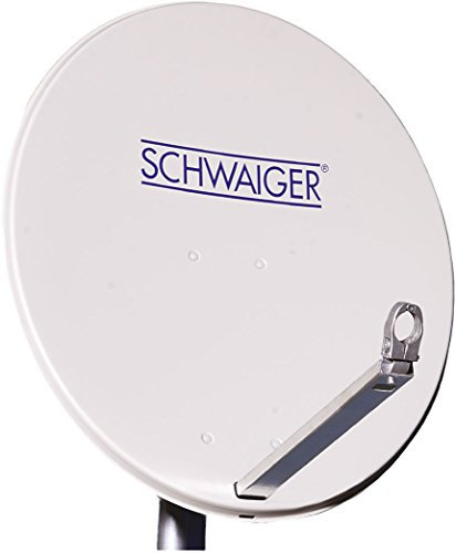 Schwaiger Aluminium Offset-Antenne lichtgrau (80 cm)