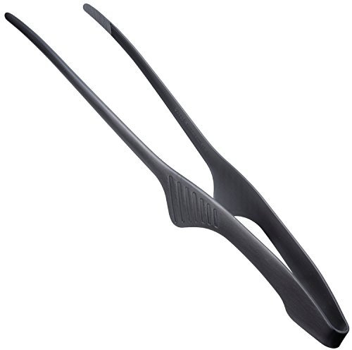 Pince Japonaise Professionnelle Chef et Cuisine Précision et Dressage 24 cm Acier Inoxydable 18/10 Couleur Noir