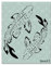 Stencil1 Koi-Schablone, langlebig, hochwertig, wiederverwendbar, Schablonen zum Malen, Erstellen von Schablonen, Basteln und Dekor, Dekoration auf Wänden, recycelbar, Kunsthandwerk – 21.6 x 27.9 cm