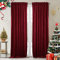 StangH Thick Velvet Curtains 96-inch - Heavy-Duty Large Window Velvet Drapes Room Darkening Privacy Enhancing Panels for Home Theatre/Film Room/Stage, Red, 52 x 96 inches, 2 Pcs