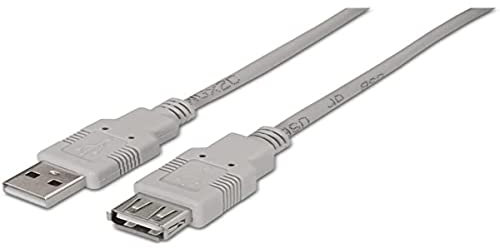 CABLE ALARGADOR USB AISENS MACHO A HEMBRA BLANCO A101-0013
