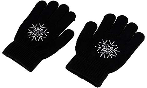 SM SunniMix Eislaufen Trainings Sport Eislauf Warme Winter, Schwarze Blume M
