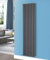 NRG Vertical 1800x472 Oval Column Designer Radiator Central Heating Double Panel Anthracite