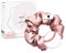 Bellody® Scrunchies Samt – Samtig weich, starker Halt, Velvet Look, exklusive Farben (1 Stück) (Seide Pink)