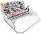 Silu Organizador Pinturas Modelismo con Mesa Trabajo Pequeña para Pinturas Citadel, con Soporte para Pinceles y Herramientas, para Pintar W40K y Miniaturas