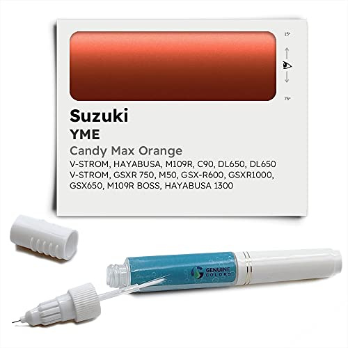 Genuine Colors Stylo Retouche CANDY MAX ORANGE YME Compatible/Remplacement pour Suzuki Orange