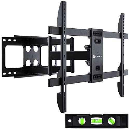 GEARit TV Wall Mount/Monitor (TVs 37 to 80 inch) Up to 132lbs - Full Motion Swivel, Tilt, Articulating Arm, Vesa 200 300 400 600