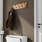 AKKE 15x60 | PICO Garderobenleiste Wandgarderobe Garderobe Wandpaneel Kleiderstange SCHWARZ | ERLE