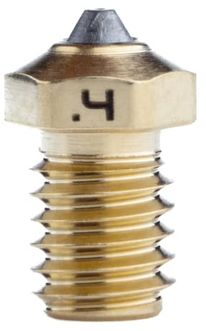 Diamondback Düsen, Größe 0,4 mm, polykristalline Diamantspitze, 3D-Drucker-Düse (0,4 mm)