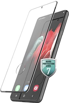 Hama Schutzglas für Samsung Galaxy S22 Ultra (5G) (Displayglas aus Echtglas, Displayschutz-Folie 9H Härte, Hartglas stoßfest, Kratzfest, Anti-Fingerabdruck) transparent