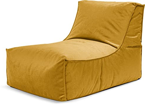 Sitting Point Sitzsack Marla Rock Samt senf
