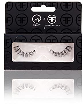 NICLAY falsche Wimpern – hochwertige fake lashes im Cat-Eye Look, kreiert mit Star-Stylist Florian Ferino, bis zu 30 mal wiederverwendbar - 1 Paar