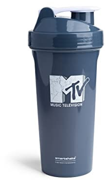 Smartshake Lite MTV Cracked Logo Shaker Bottle (800 ml / 27 oz) | Durable Design and Easy to Clean Water Bottle | Leakproof, BPA Free & DEHP Free