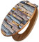 banjado Design WC Sitz Bambus Absenkautomatik 45,8x37,5cm / Toilettendeckel mit Absenkautomatik Holz/hochwertiger Bambus Klodeckel/WC-Sitz für gängigen Toiletten/Motiv Naturstein