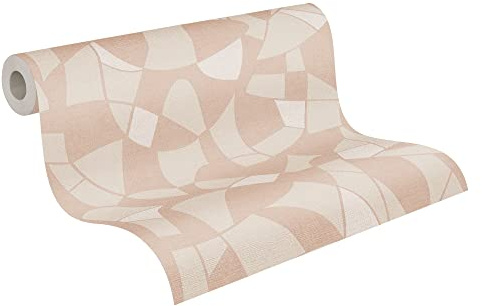 A.S. Création Antigua 390932 Geometric Non-Woven Wallpaper 10.05 m x 0.53 m Made in Germany Beige Cream