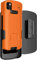 Nakedcellphone Schutzhülle mit Clip für Zebra TC53 TC58 Mobil-Computer-Scanner, schlanke Hartschalenhülle mit Ständer und drehbarem Gürtel, Hüftholster – Hellorange