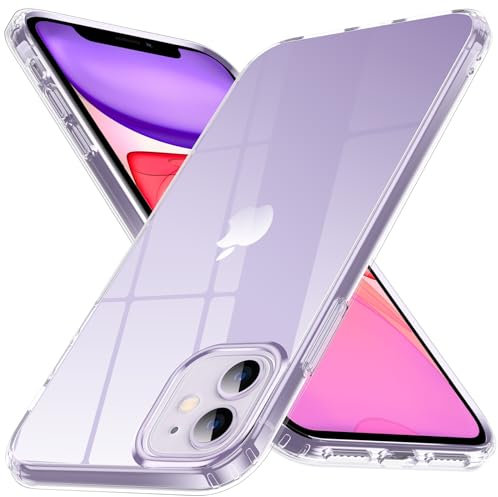 Anqrp Zero Seriesr Kompatibel mit iPhone 11 Hülle, Anti-Gelb Minimalistische Durchsichtig Schutzhülle, Eckige Handyhülle für iPhone 11 6,1 Zoll, Transparent