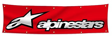 Alpinestar Banner Flagge 2 x 8 ft Auto Motor Garage Shop Flaggen für Garage Shop Wanddekoration
