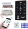 FUSYTULY Inteligente Sistema de Control de Aacceso WiFi Tuya Impermeable Teclado de Control de Acceso RFID 125KHz 13,56 MHz + Cerradura Electromagnética 180KG + llavero 15PCS