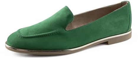 Paul Green Damen SUPER Soft Slipper, Frauen Slip On,Halbschuhe,Slides,Schlupfschuhe,schluepfschuhe,Loafer,College Schuhe,Grün (Green),38.5 EU / 5.5 UK
