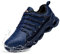 LARNMERN Steel Toe Cap Trainers Mens Safety Trainers Waterproof Cushioning Safety Shoes Anti-Smashing Lightweight Comfortable Fashion Work Shoes(Navy Blue Microfiber,9 UK)