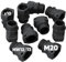 Kalitec 3805008 - Raccordo per tubo flessibile dritto, M20, nero, connettore per tubo corrugato NW12 + 13 I, raccordo I raccordo per tubo