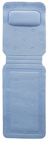Ruiqas Ganzkörper Badewannenkissen Anti-Rutsch Kopfstütze mit 30 Starken Saugnäpfen Badewannenzubehör für Home Spa Badewannen Matratze 127 x 36 cm/49.6 * 14.17in
