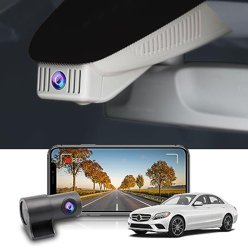 Fitcamx Dashcam Vorne Hinten 2160P+1080P Kompatibel mit Mercedes-Benz GLC W204 W205 & C Class X253 (Model 6105), OEM Dashcam 4K UHD Video WiFi, Loop-Aufnahme, G-Sensor, WDR, Plug & Play, 128GB Karte