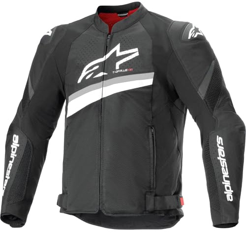 Alpinestars T-GP Plus R V4 Airflow Herren Straßenmotorradjacken - Schwarz/Weiß/4XL