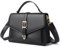 Travistar Handtasche Damen Klein Umhängetasche Damen PU Leder Crossbody Bag Damen Schultertasche Mädchen Elegant Abendtasche mit Abnehmbar Schultergurt Kreditkartenfächer, Schwarz