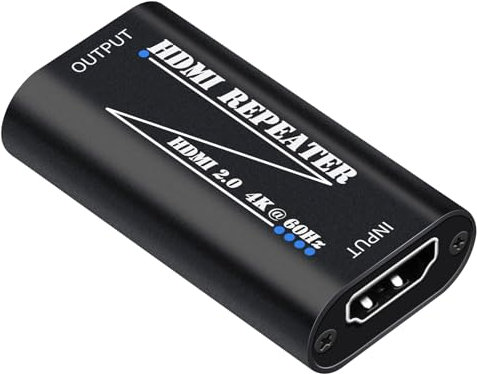 Ripetitore HDMI 4K 60Hz, Amplificatore Segnale HDMI 2.0, 30 m, Per TV/Laptop/PS4/DVD