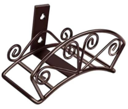 Colcolo Porta del Tubo da Giardino Decorativo per Tubo d'Acqua portatrice Robusta, ordinata, montata a Parete, Supporto per Tubo del Gancio per Tubo d'Acqua, Marrone