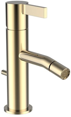 LAUFEN Kartell Einhebel-Bidetmischer, ohne Ablaufventil, mit Zugstange, Ausladung 110mm, 0, H3413310011031, Farbe: Gold