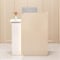 EECVKKY Empfangstheke Holz – Moderner Empfangstresen mit Schublade und Regal für Büro, Hotel, Salon & Geschäft Beige + Weiß – Links 120 × 45 × 100 cm