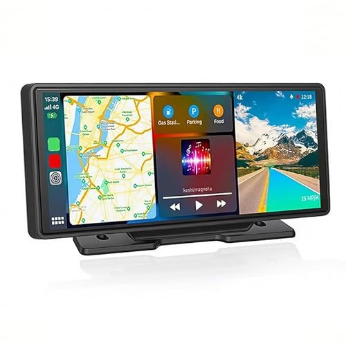 YOFAB Carplay Voiture pour Peugeot 208 2012–2025, Portable Ecran Car Play Voiture, Écran Portable sans Fil, HD Touchscreen Radio de Voiture, Carplay Voiture sans Fil,C 10.26 inch