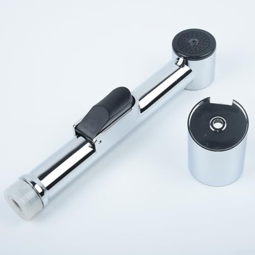Portable ABS handheld bidet sprayer for bathroom and toilet, includes G 1/2 connector, designed for hygiene, cleaning floors, and watering plants