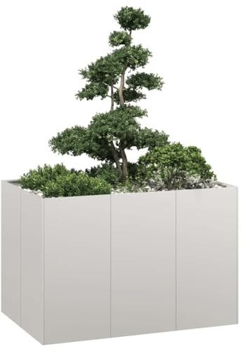 Lumanois Jardinera 120x80x80 cm Acero Inoxidable,Casa y jardín, Maceteros y jardineras,20.8kg-860791