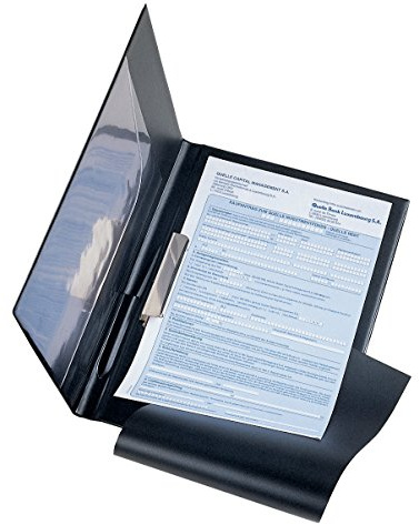 VELOFLEX - Clipboard DIN A4 mit Durchschreibschutz, Schwarz
