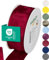 Halbach Seidenbänder Premium Geschenkband mit Drahtkante | Breite 40mm Länge 25m | Öko-Tex 100 zertifiziertes Schleifenband | Taftband Made in Germany, Farbe: weinrot