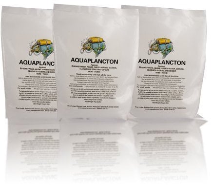 Aquaplancton 1kg, for the treatment of blanket weed, duckweed, green water, sludge and all types of algae in your pond.