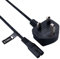 UK Mains Power Lead 2 Pin Fig 8 Cable Compatible with XBox Sky Box PS Sony Paystation 1 2 3 4 5 PS4 PS5 / 3 Pin Wall Cord to Figure 8 C7 (3m / 10ft)