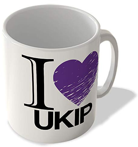McMug - I Love (Heart) UKIP - Mug, Ceramic, 11fl.oz.
