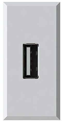 4Box 4B.HD.USB Caricatore USB 2.1 Ampere Compatibile con Bticino Axolute, 250 V, Bianco