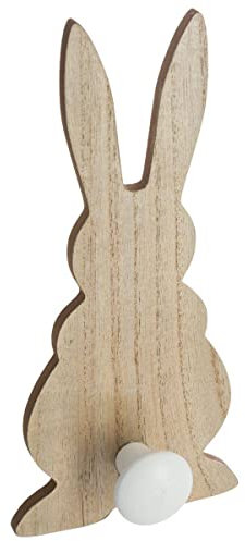 Atmosphera - Patère Enfant Lapin - Bois - Blanc - 14x30 cm - Modèle 2
