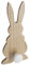Atmosphera - Patère Enfant Lapin - Bois - Blanc - 14x30 cm - Modèle 2